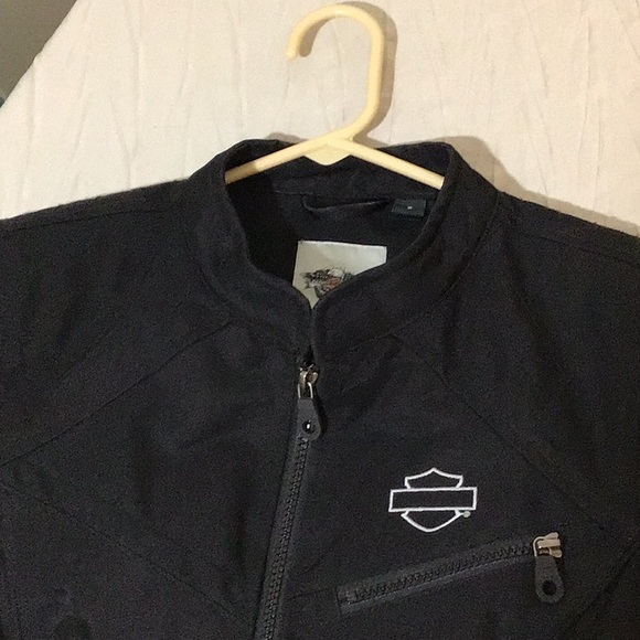 Harley Davidson Black Embellished Jacket sz S - Picture 16 of 16